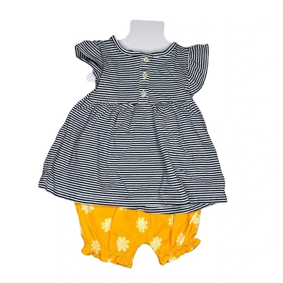 Carter’s Baby/Toddler Girls 2 Pack Dress & Romper Set Sizes 3M, 9M & 24M - Picture 4 of 10